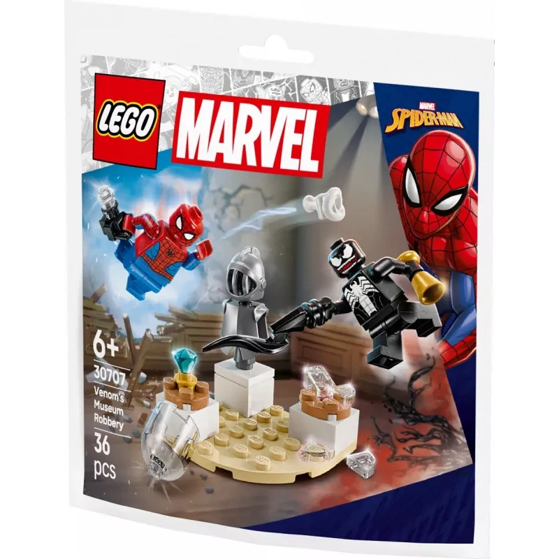 Juguete de construcción LEGO Venoms Museumsraub set Polybag 30707 – Marvel Super Heroes, pequeño set coleccionable