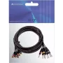 Cable snake de audio Omnitronic 8×Cinch a 8×jack mono de 6,35 mm, 15 m, modelo 30304748