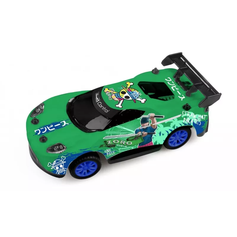 Coche de rally RC REVELL One Piece Zoro – modelo teledirigido, diseño coleccionable temático