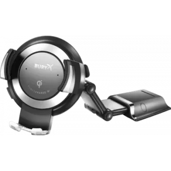 Bury PowerKit Qi - teléfono móvil/smartphone - soporte activo - universal - negro - plata