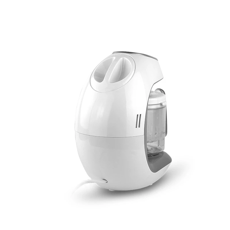 Robot de cocina para bebés neno Cibo 300 W, bol 0,3 L, cocción al vapor y triturado, calentamiento, gris/blanco