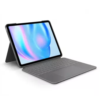 Teclado Logitech Combo Touch QWERTY US International gris con trackpad