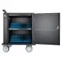 Manhattan Carro/Carrito de carga de 32 tomas por USB-C para iPad hasta 13 pulgadas, MacBook Air hasta 13 pulgadas y Chromebook hasta 14 pulgadas, también otros tablets/smartphones (con cable dispositivo a USB-C), compartimentos 330x22x235 mm, cable de carga de dispositivo no incluido (recomendado cable USB-C 35