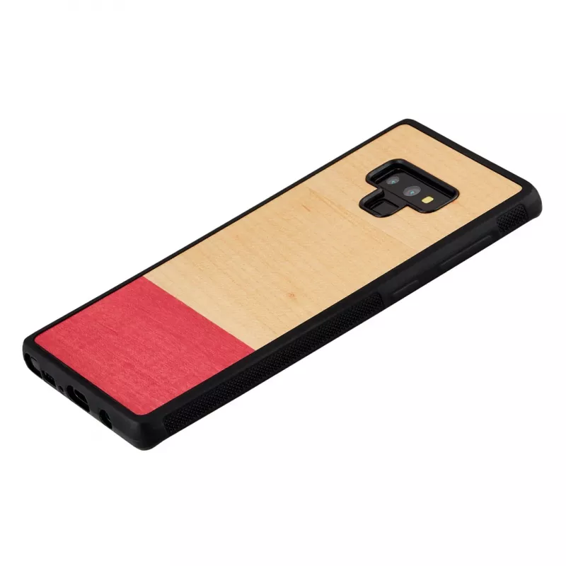 Funda para smartphone man and wood para Galaxy Note 9 – negro, diseño con efecto de rayas anchas