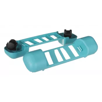 Sistema de fregado Leifheit Clean Twist Mop Ergo mobil, un depósito, azul, con fregona y ruedas giratorias