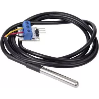 Accesorio para placas de desarrollo Velleman VMA324 sensor de temperatura negro - plateado (VMA324)