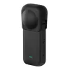 Tapa protectora de silicona para objetivo Puluz para Insta360 X3 (negra)