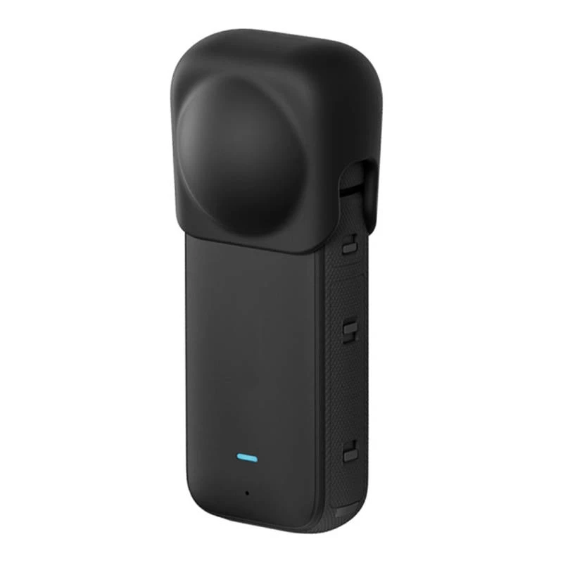 Tapa protectora de silicona para objetivo Puluz para Insta360 X3 (negra)