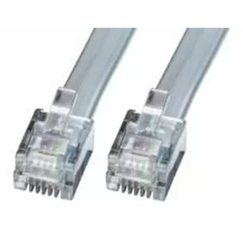 Cable de red Lindy RJ-12 M/M 5,0 m RJ-12 5 m gris
