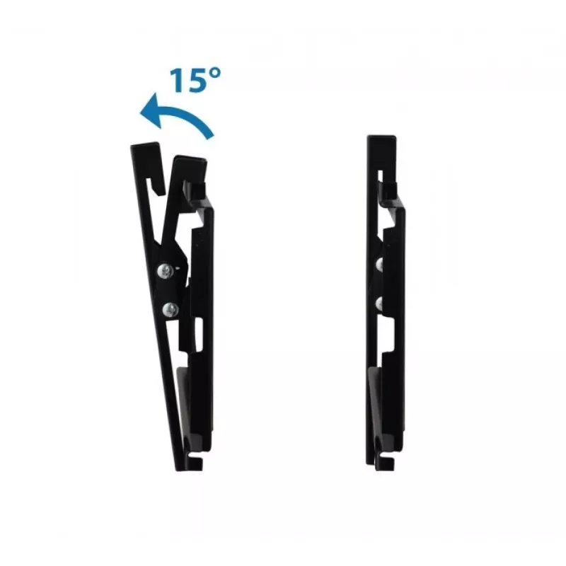 Soporte de pared para TV ESPERANZA ERW010 para 14 inch–50 inch (35,6–127 cm), inclinación 15°, VESA 75x75–200x200, carga máx. 25 kg, negro