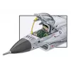 Set de construcción Cobi F-16AM Fighting Falcon, 495 piezas, maqueta a escala