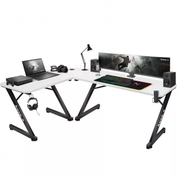Escritorio gaming HUZARO HERO 7.0 BLANCO