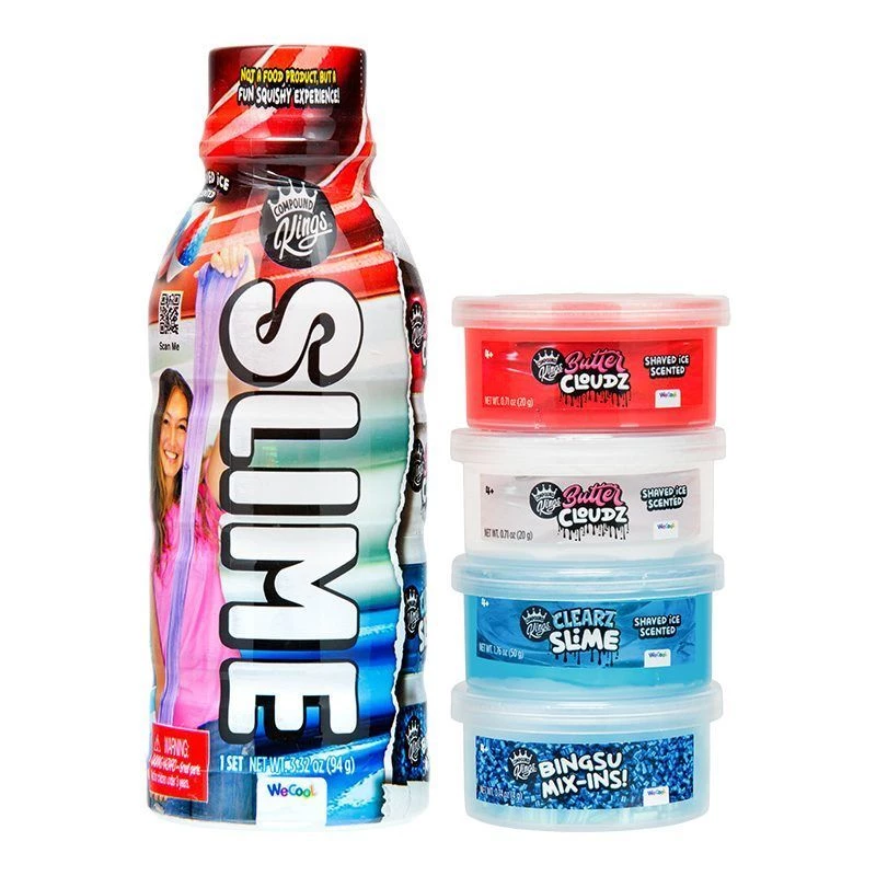 Set de slime WECOOL Compound Kings — botellas de slime surtidas, mezcla multicolor