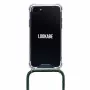Funda con collar para smartphone Lookabe para iPhone 7/8, oro con detalles verdes