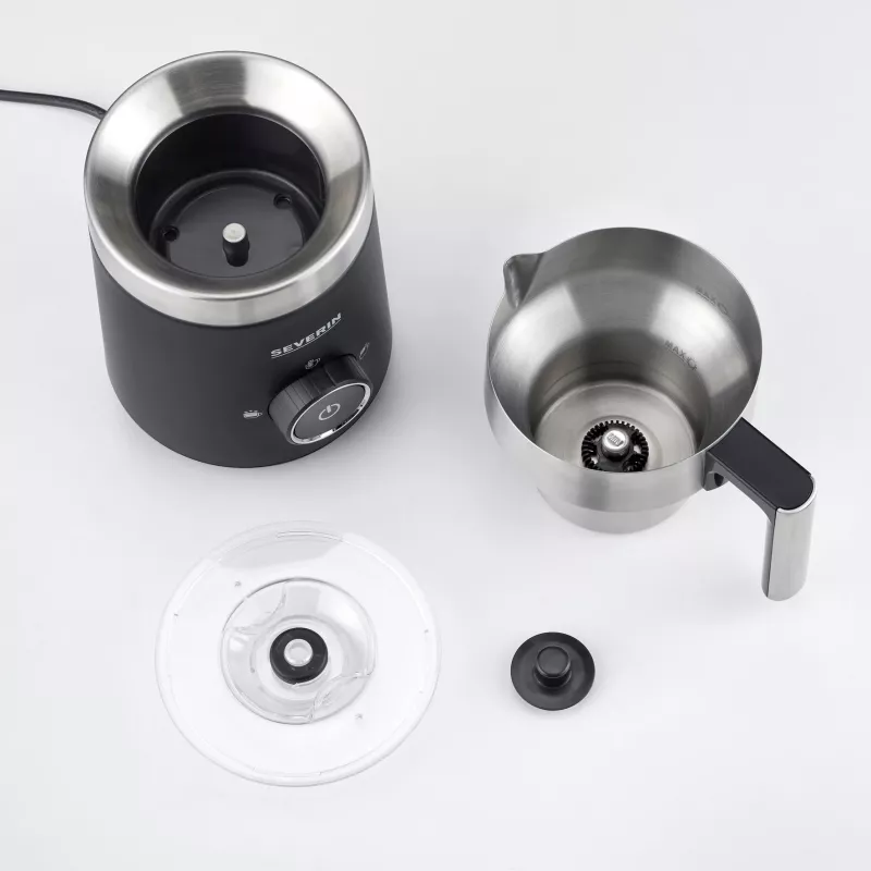 Severin SM 3585 Espumador de leche Espumador de leche automático Negro - Plata (SM3585)