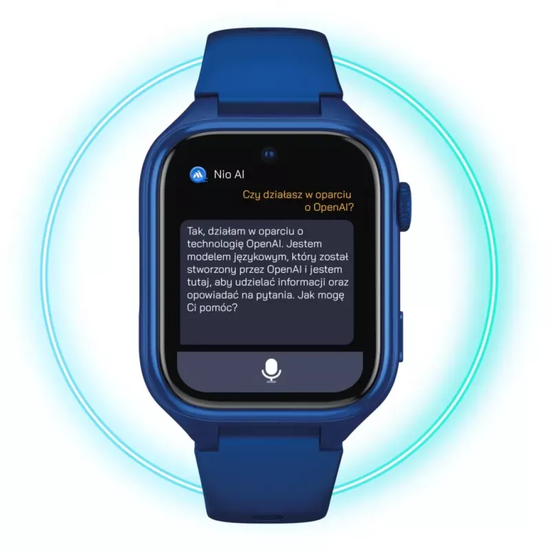 Smartwatch Stelio Junior Pro AI 4G ST-SWJ102-NB — azul marino, conectividad 4G
