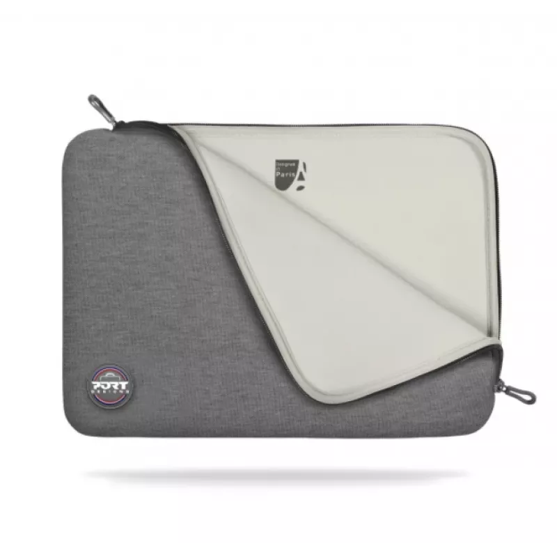 Funda Port Designs Torino II para portátiles de 39,6 cm (15,6 pulgadas), algodón/neopreno, 0,224 kg, gris