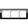 GIRA 3 marcos Event Klar, Standard 55, System 55 negro 0213733