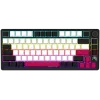 LORGAR KBP7075W teclado gaming mecánico inalámbrico 75 %, negro/rojo, EN