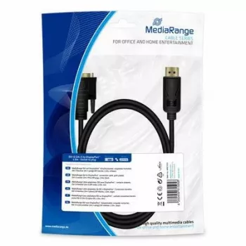 MediaRange MRCS131 Cable de vídeo adaptador 2 m DisplayPort DVI-D Negro