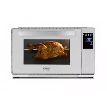 Horno compacto Caso Bake & Style 26 Touch 1500 W Plata – Mini horno para encimera, 26 cm de ancho útil