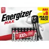 Pila desechable Energizer MAX AAA alcalina 1,5 V – pack de 8, cilíndrica, 10 años de duración