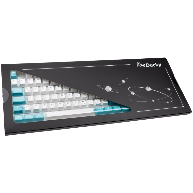 Ducky set de teclas, PBT, ISO (DE) - blanco/azul