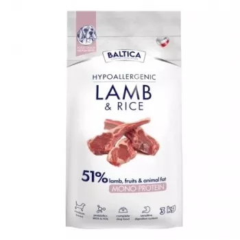 BALTICA Nutraceutic Hypoallergenic M cordero con arroz - pienso seco para perros - 3 kg