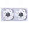 Ventilador de carcasa JONSBO ZB-240W 2x120mm ARGB PWM – blanco