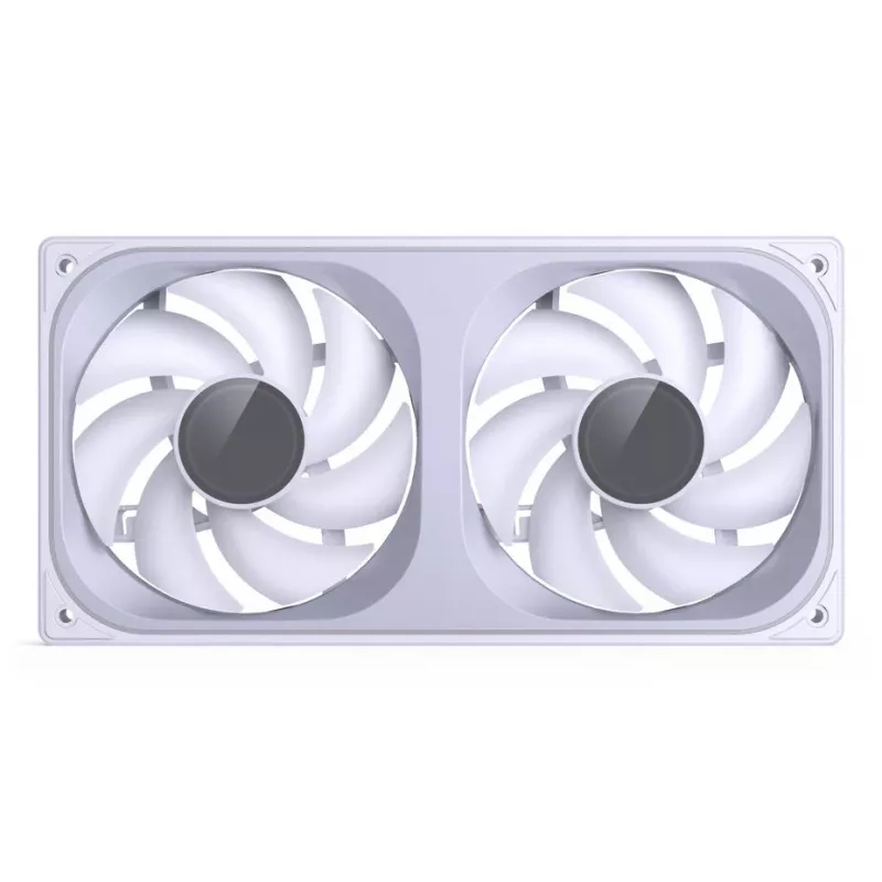Ventilador de carcasa JONSBO ZB-240W 2x120mm ARGB PWM – blanco