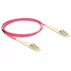 Cable de fibra óptica DeLOCK 84640 1m LC violeta