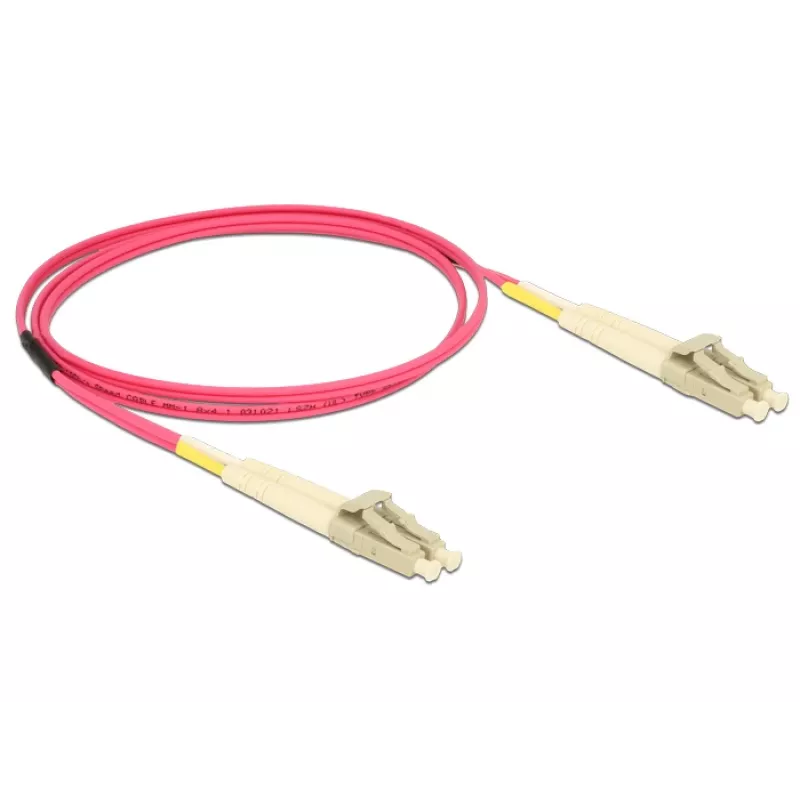 Cable de fibra óptica DeLOCK 84640 1m LC violeta