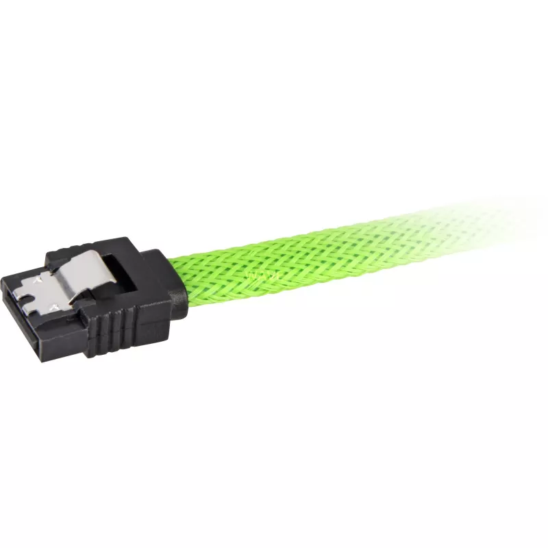 Cable SATA Sharkoon SATA 3 0,3 m 7 pines negro verde