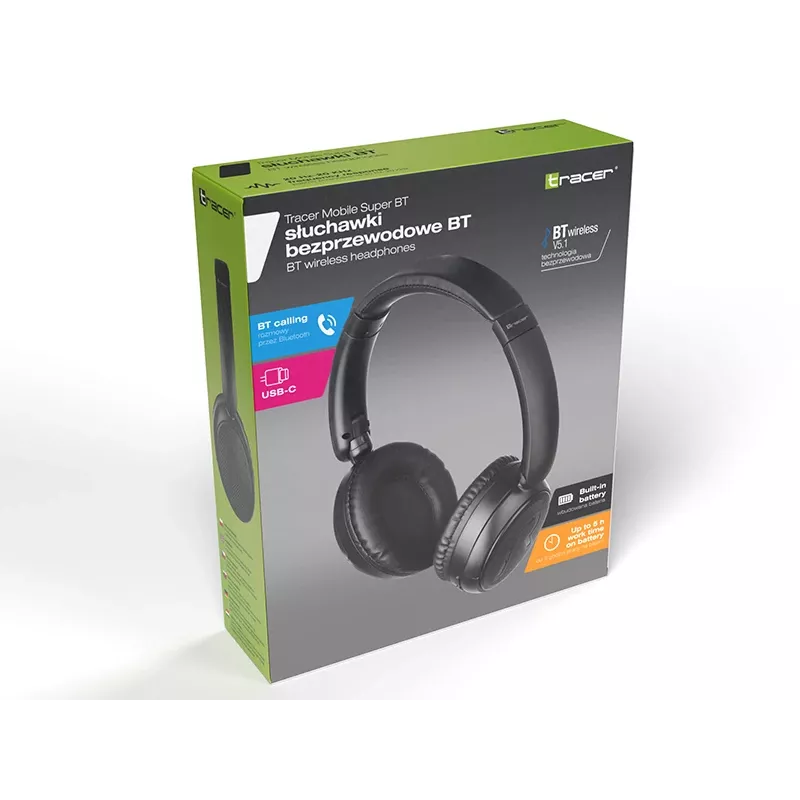 Auriculares Tracer Mobile Super BT negro