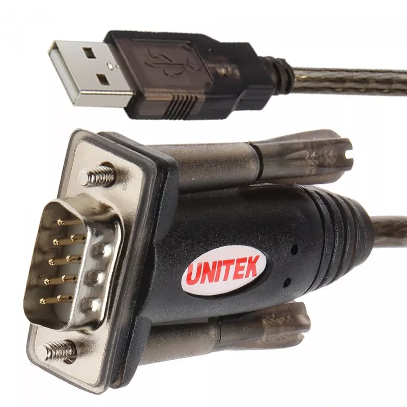 Cable serie UNITEK Y-105A negro 1,5 m USB Type-A DB-9