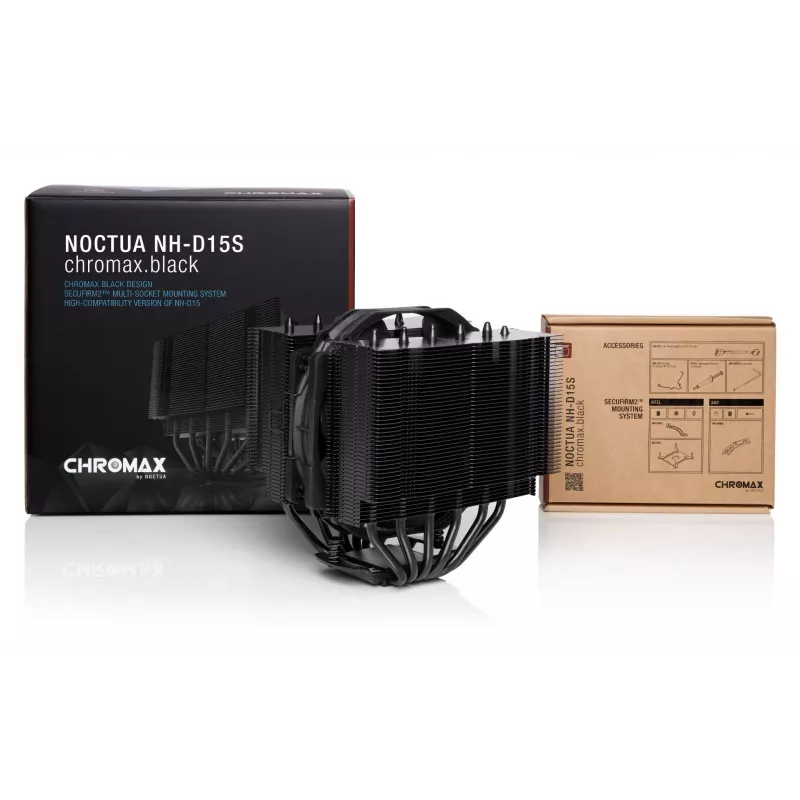 Noctua NH-D15S chromax.Negro Disipador de CPU 14 cm 1 unidad