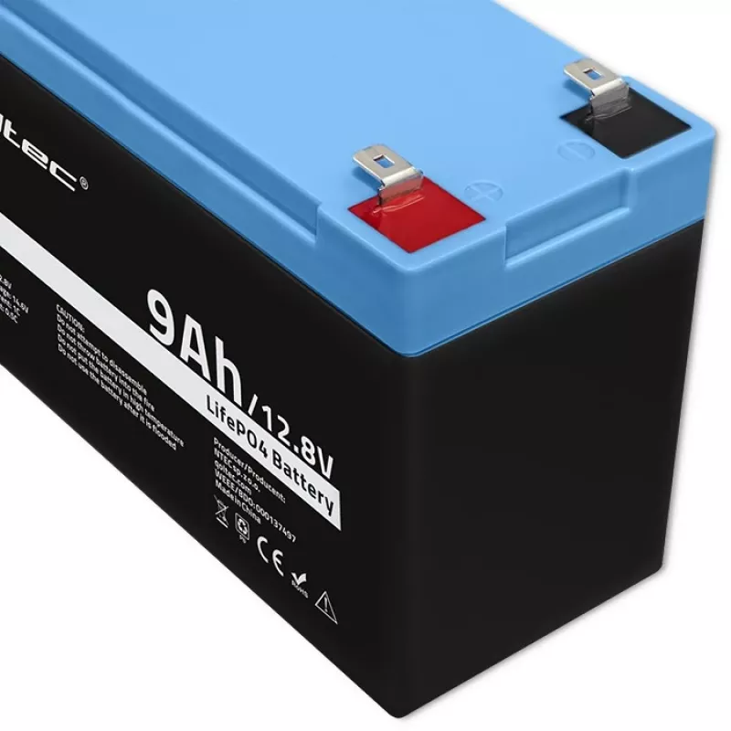Batería LiFePO4 Litio Hierro Fosfato 12.8V 9Ah 115.2Wh
