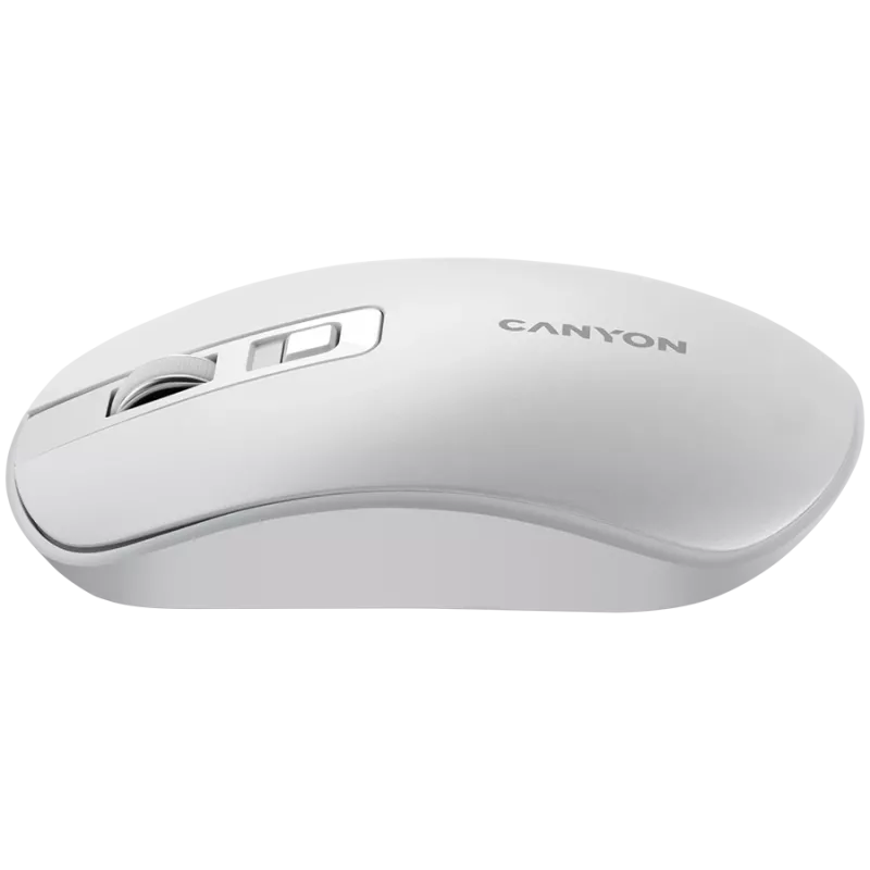 Ratón CANYON MW-18 inalámbrico recargable blanco perla