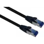 Helos - latiguillo - RJ-45 (M) a RJ-45 (M) - 2 m - S/FTP - CAT 6a - exterior, snagless - negro