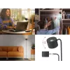 Beper P201UTP306 lámpara LED recargable de altura regulable, de pie y montable en pared, 2,3 W, regulable, negra