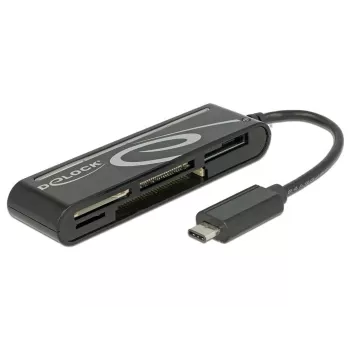 DeLOCK USB2.0 Card Reader USB Type-C male 5 Slots - lector de tarjetas - todo en uno (multiformato) - USB-C (91739)