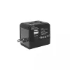 Adaptador de viaje SBOX TA-23 con cargador dual USB y compatibilidad universal de enchufes