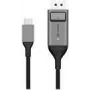 ALOGIC Ultra - Cable DisplayPort - 24-pol USB-C (M) a DisplayPort (M) - 1,0 m - Compatibilidad 4K - Gris espacial (ULCDP01-SGR)