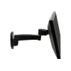 Ergotron 200 Series - kit de montaje (brazo de pared) - para monitor - 1 prolongador - acero - negro - tamaño de pantalla: hasta 81,3 cm (hasta 32 pulgadas)