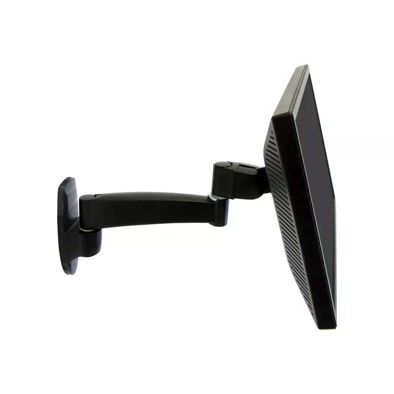 Ergotron 200 Series - kit de montaje (brazo de pared) - para monitor - 1 prolongador - acero - negro - tamaño de pantalla: hasta 81,3 cm (hasta 32 pulgadas)