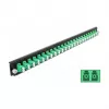 Placa frontal para caja de empalmes DeLOCK 19 pulgadas 24 puertos LC dúplex verde