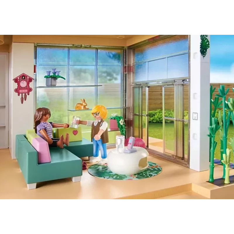 Set de figuras My Life 71607 Casa con jardín de invierno