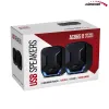 Audiocore AC865B altavoces USB 2.0 para ordenador, 6 W, negro/azul