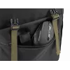 NATEC Niala NTO-2239 mochila para portátil de 39,6 cm (15,6 pulgadas), 18 L, resistente a salpicaduras, poliéster reciclado, negro/verde oscuro