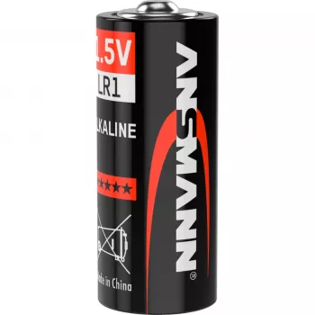 Pila de un solo uso Ansmann 1,5 V pila alcalina LR 1
